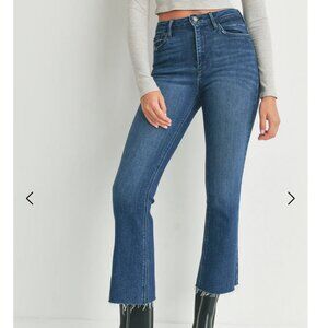 Just Black Denim Cropped Demi Flare